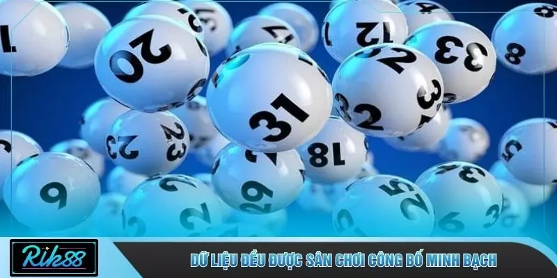 Dữ liệu đều được sân chơi công bố minh bạch