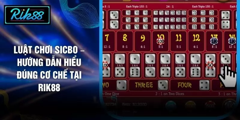 Luật Chơi Sicbo – Hướng Dẫn Hiểu Đúng Cơ Chế Tại RIK88
